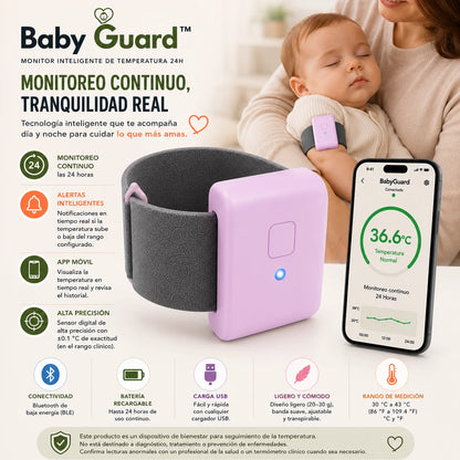 BabyGuard™ Monitor Inteligente Temperatura 24H