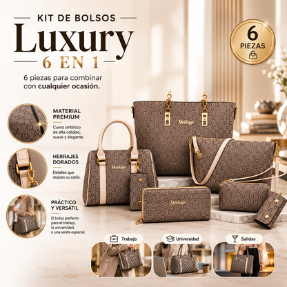 Kit de Bolsos Luxury 6 en 1