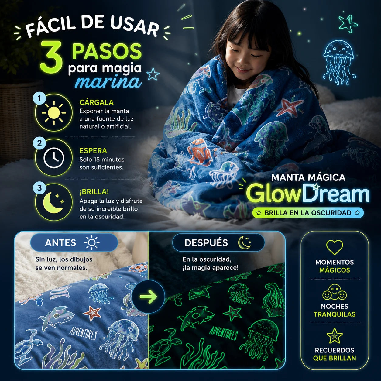 Manta Mágica GlowDream